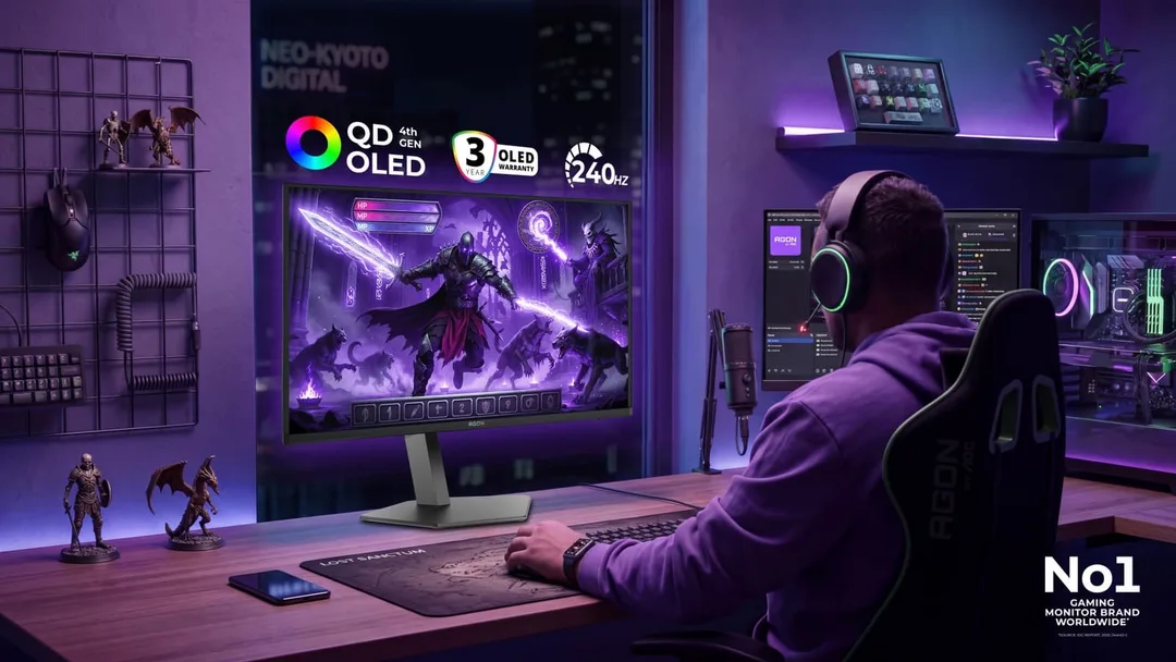 AOC Agon Pro AG326UZD2: QD-OLED 4-го поколения — подарок геймеру