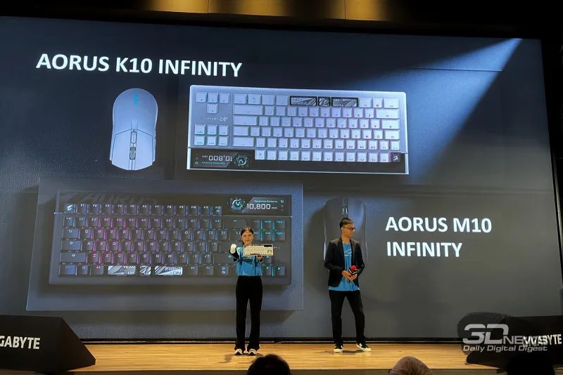 Aorus K10 Infinity: клавиатура с OLED-экраном — подарок геймеру