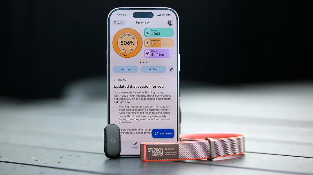 Fitbit Air: браслет без экрана с ИИ-тренером — подарок здоровяку